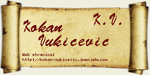 Kokan Vukičević vizit kartica